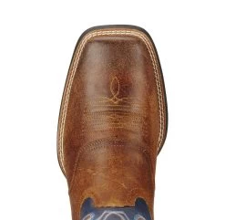 Ariat Men's Sport Outrider Pinecone/Federal Blue -Cowboy Store 10018692 toe 16420