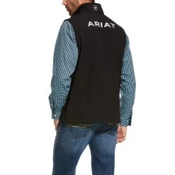 Ariat Men's Logo 2.0 Softshell Vest -Cowboy Store 10028321 back