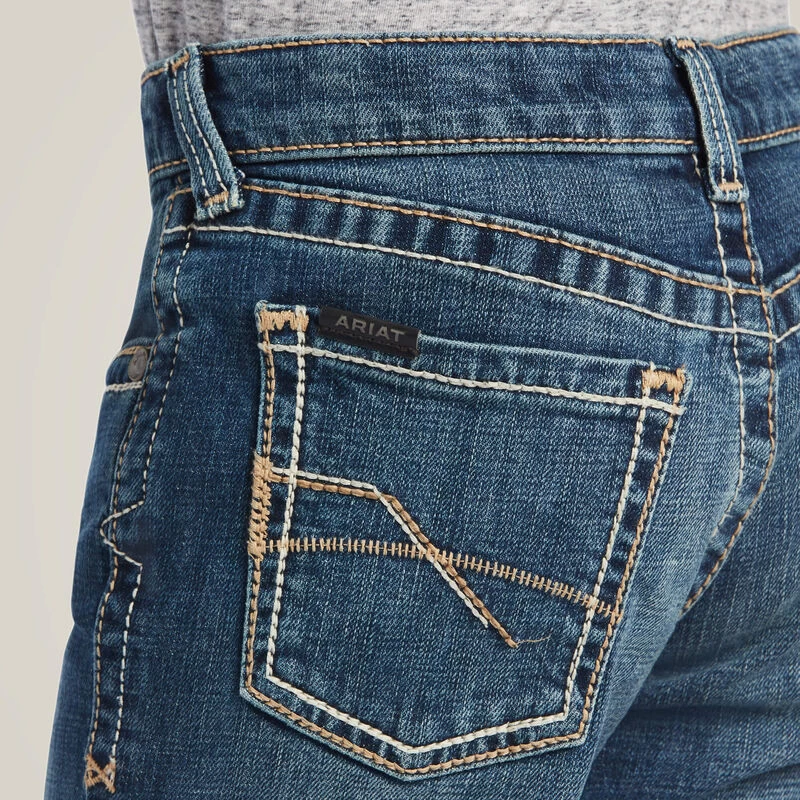 Ariat Boy's B5 Slim Wilson Stackable Straight Leg Jean 8 Ariat Boy's B5 Slim Wilson Stackable Straight Leg Jean - Image 6