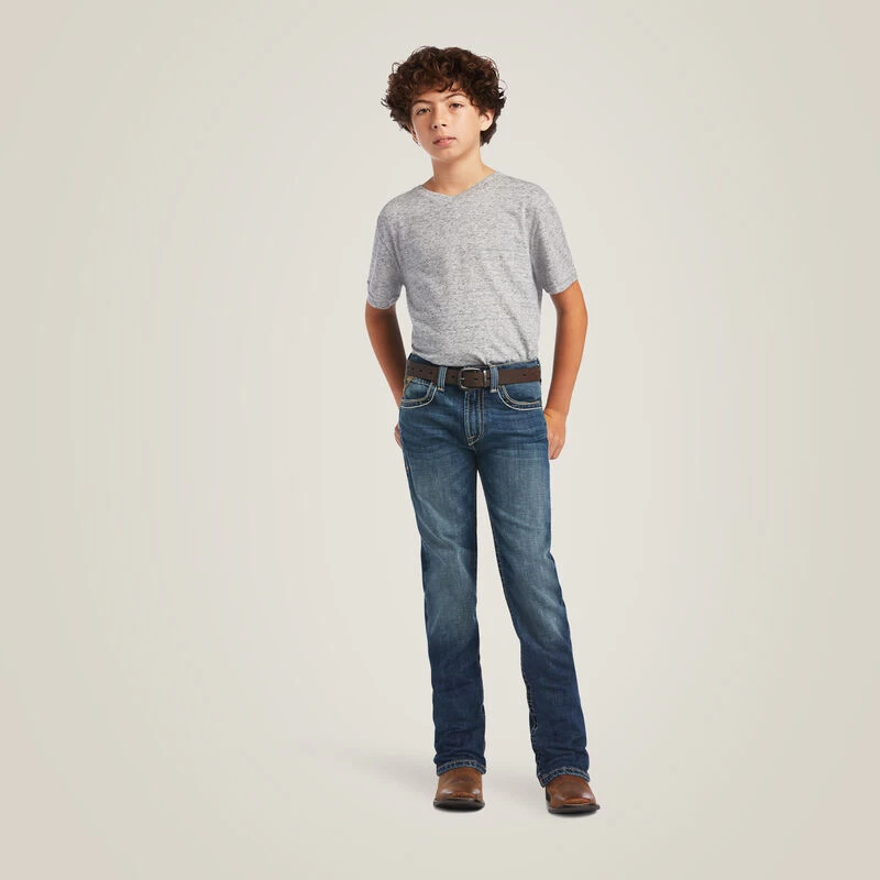 Ariat Boy's B5 Slim Wilson Stackable Straight Leg Jean 5 Ariat Boy's B5 Slim Wilson Stackable Straight Leg Jean - Image 3