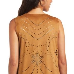 Ariat Women’s Magdalena Suede Nubuck Vest -Cowboy Store 10040532 01