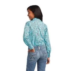 Ariat Girl’s Real Bucking Bronc Shirt -Cowboy Store 10040631 back
