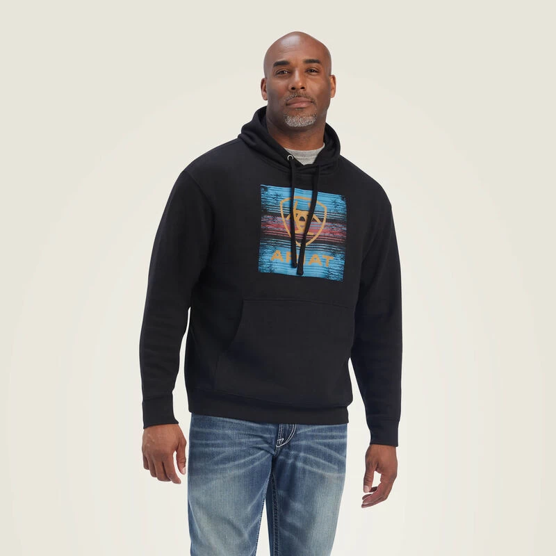 Ariat Men's Serape Block Sweatshirt 4 Ariat Men's Serape Block Sweatshirt - Image 2