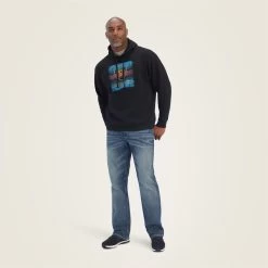 Ariat Men's Serape Block Sweatshirt 8 Ariat Men's Serape Block Sweatshirt -Cowboy Store 10041711 full warm