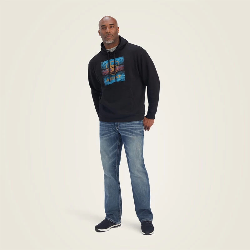Ariat Men's Serape Block Sweatshirt 5 Ariat Men's Serape Block Sweatshirt - Image 3