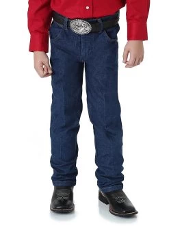 Wrangler Boy's Prewashed Cowboy Cut Original Fit Jean-Prewashed Indigo -Cowboy Store 13MWZBP ALT3