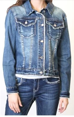 Grace In La Girl's Denim Jean Jacket