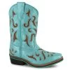 Dan Post Kids Laredo Turquoise With Brown Inlay Boot -Cowboy Store 237167 images 01