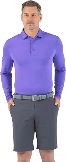 IBKUL Men's Long Sleeve Polo 95199