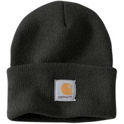 CARHARTT KNIT CUFFED BEANIE - A18 -Cowboy Store A18 BLK
