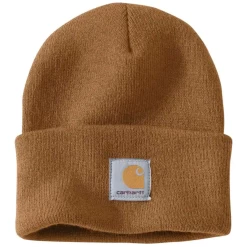 CARHARTT KNIT CUFFED BEANIE - A18 -Cowboy Store A18 BRN