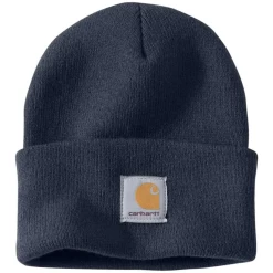 CARHARTT KNIT CUFFED BEANIE - A18 -Cowboy Store A18 NVY