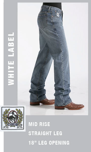 Cinch Men's Relaxed Fit White Label Jeans-Medium Stone 6 Cinch Men's Relaxed Fit White Label Jeans-Medium Stone - Image 4