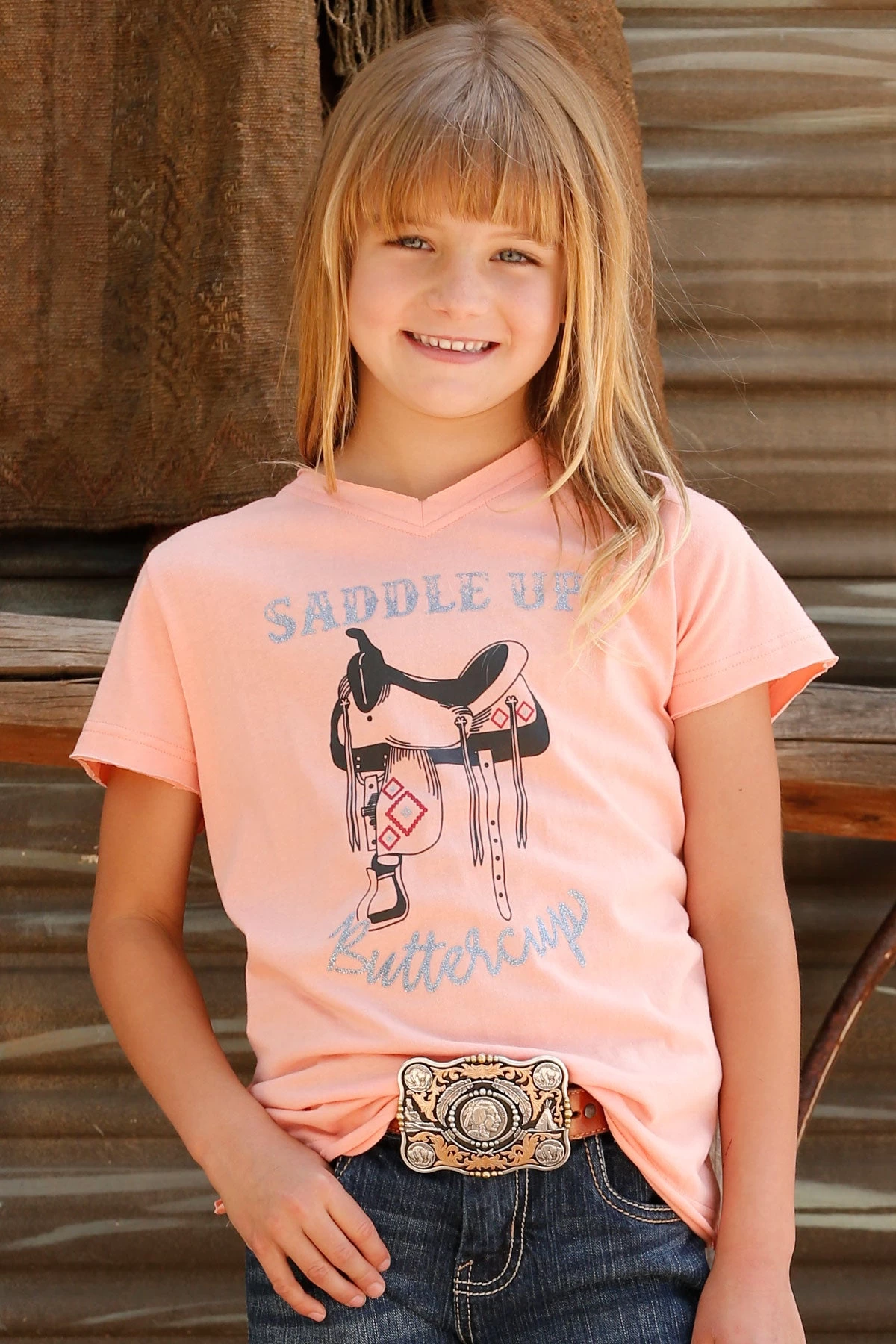Cruel Denim Girl's Saddle Up Buttercup Graphic T-Shirt 3 Cruel Denim Girl's Saddle Up Buttercup Graphic T-Shirt