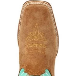 Durango Women's Dusty Brown & Sky Boot -Cowboy Store DRD0425 6 LARGE 562557a3 276c 4c0f 805f 881ba3fa2ef8