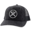 HOOEY O CLASSIC BLACK 6 PANEL BALL CAP- 2008T
