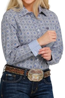Women's Cinch Medallion LS Shirt