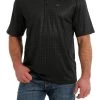Cinch Men's Black Print ArenaFlex Polo Shirt
