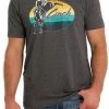 Cinch Men's Heather Charcoal Bull Rider T-Shirt 1 Cinch Men's Heather Charcoal Bull Rider T-Shirt -Cowboy Store MTT1690574
