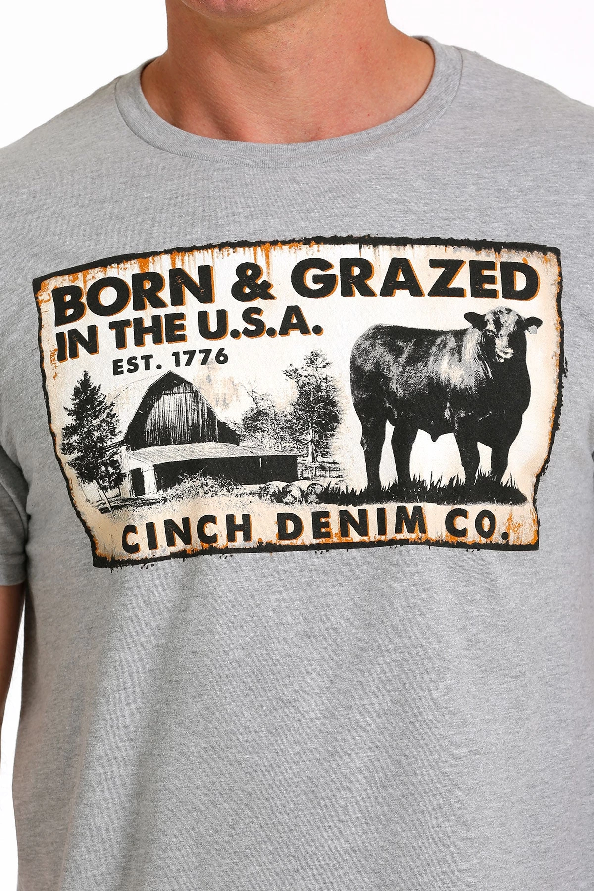 Cinch Men's "Born & Grazed In The USA" T-Shirt 3 Cinch Men's "Born & Grazed In The USA" T-Shirt