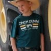 Cinch Boy's Green "The Road Less Traveled" T-Shirt -Cowboy Store MTT7670131