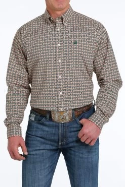 Cinch Men's Long Sleeve Print Shirt 7 Cinch Men's Long Sleeve Print Shirt -Cowboy Store MTW1105555