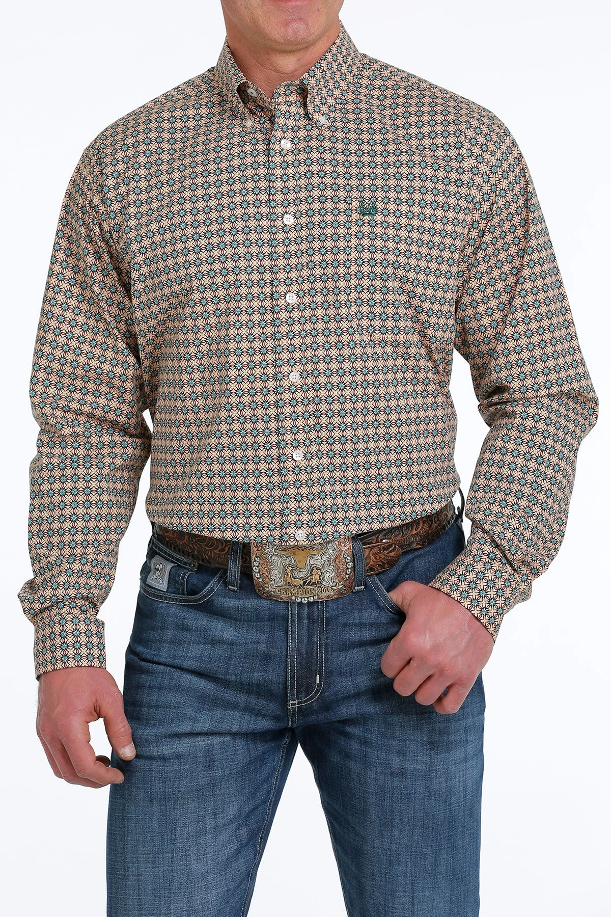 Cinch Men's Long Sleeve Print Shirt 5 Cinch Men's Long Sleeve Print Shirt - Image 3