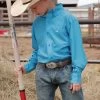 Cinch Boy's ArenaFlex Long Sleeve Shirt -Cowboy Store MTW7060315