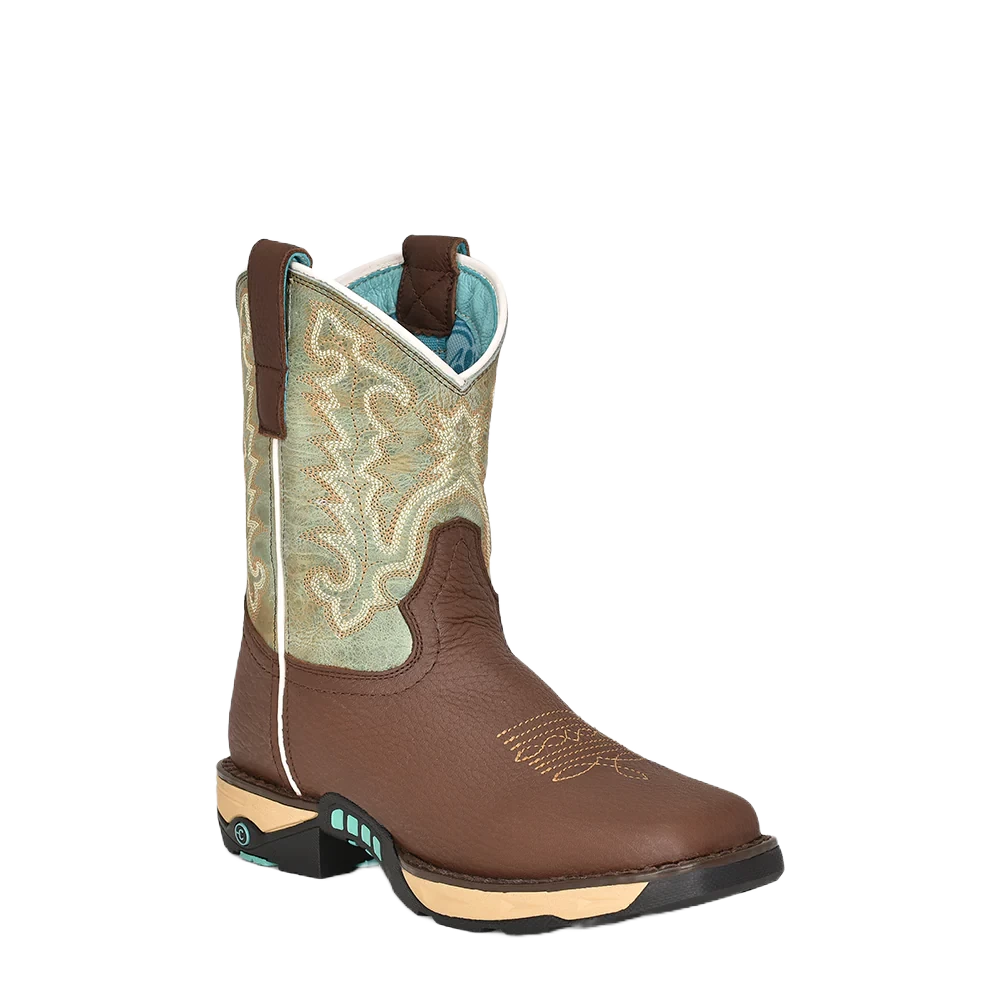 Women's Corral Mint & Brown Work Boot 3 Women's Corral Mint & Brown Work Boot