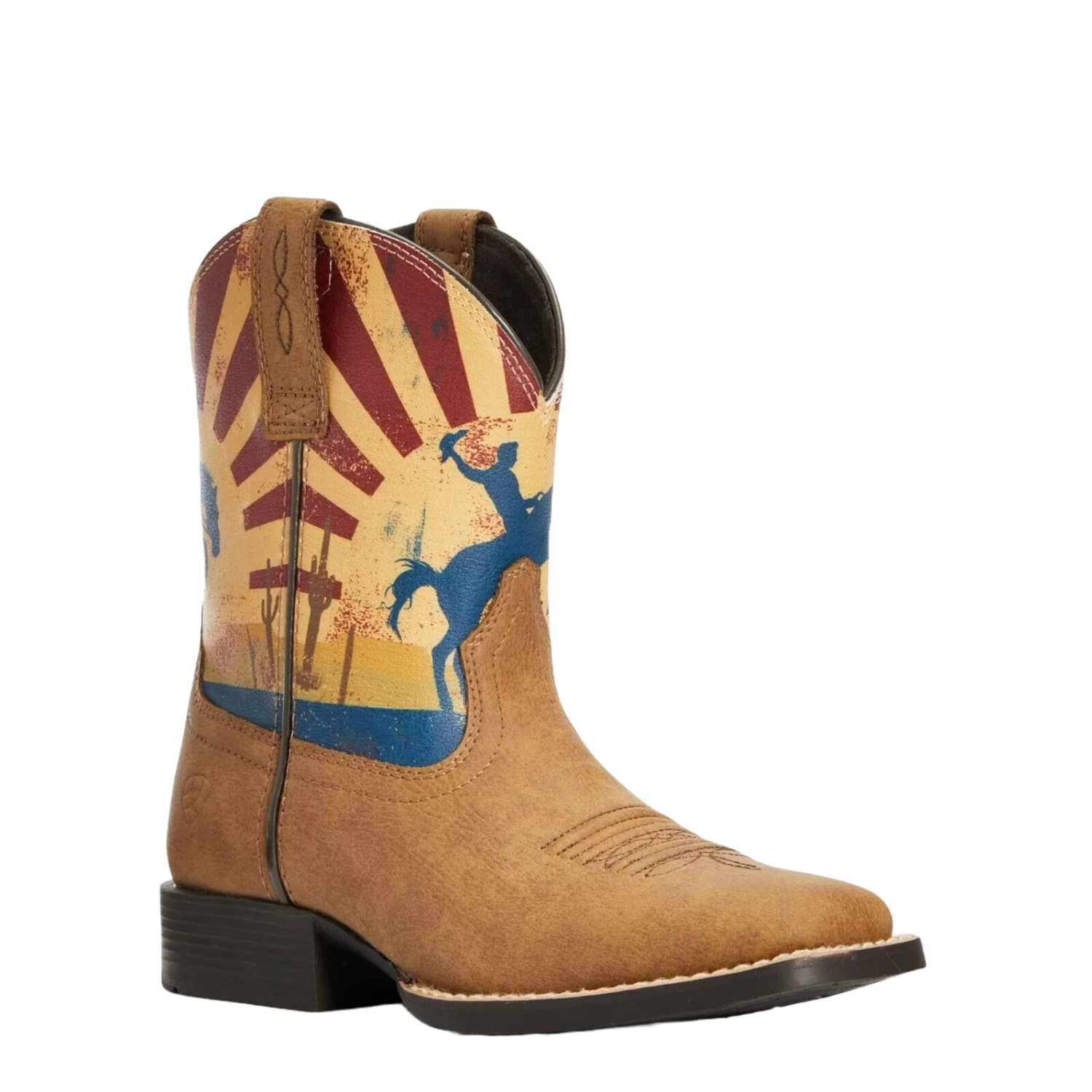 Ariat Kid's Dinero Tan And Sunset Boot 3 Ariat Kid's Dinero Tan And Sunset Boot