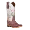 Womens Circle G Desert Stamp Square Toe Boot