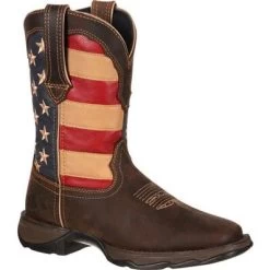 Durango Lady Rebel Patriotic Pull-On Western Boot