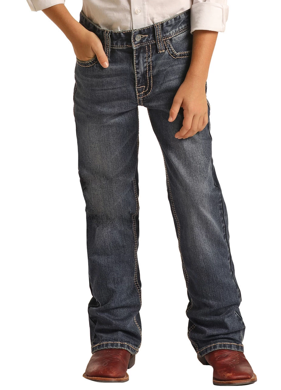 Rock & Roll Boy’s Relaxed Tapered Stretch Bootcut Jeans 4 Rock & Roll Boy’s Relaxed Tapered Stretch Bootcut Jeans - Image 2