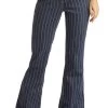Women's Rock&Roll Dark Wash Stripe Trouser 1 Women's Rock&Roll Dark Wash Stripe Trouser -Cowboy Store RRWD5HRZTX 07287