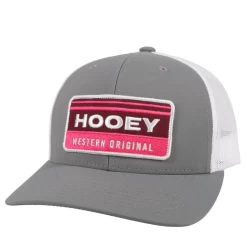 HOOEY HORIZON GREY WHITE TRUCKER HAT - 2035T