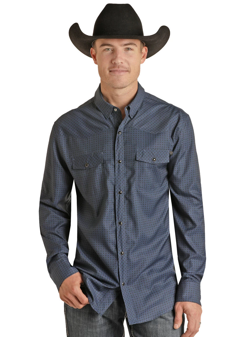 Rock & Roll Men’s Long Sleeve Tech Western Shirt 3 Rock & Roll Men’s Long Sleeve Tech Western Shirt