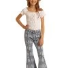 Rock & Roll Girl’s Blue Aztec Bell Bottom Jeans