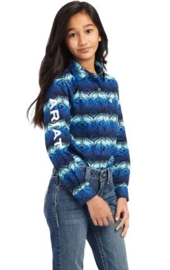 Ariat Girl's Team Kirby Maison Print Shirt