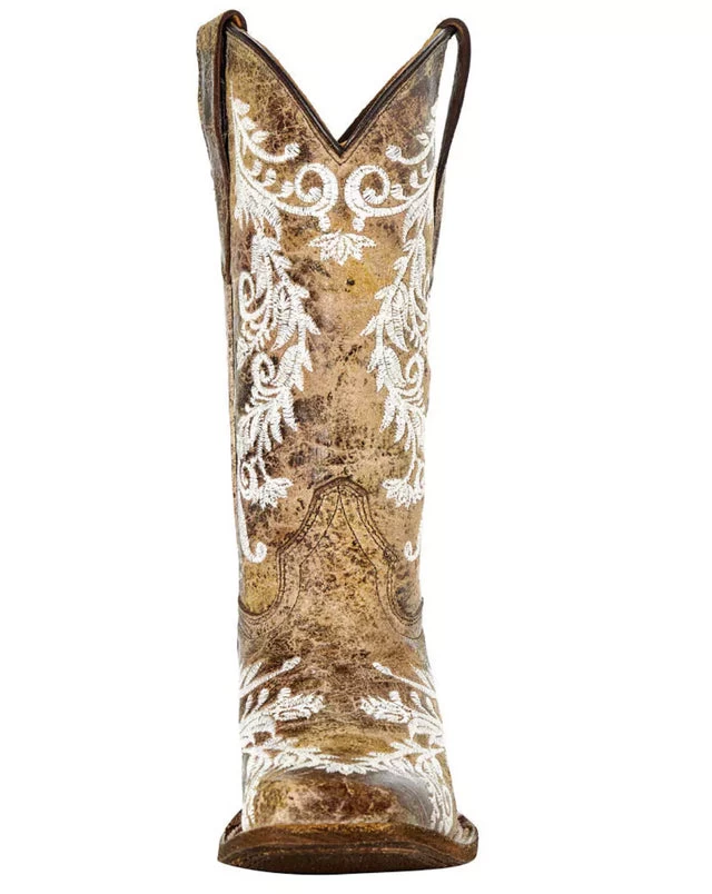 Corral TN Brown Embroidery- Glow Collection Sq. Toe 4 Corral TN Brown Embroidery- Glow Collection Sq. Toe - Image 2