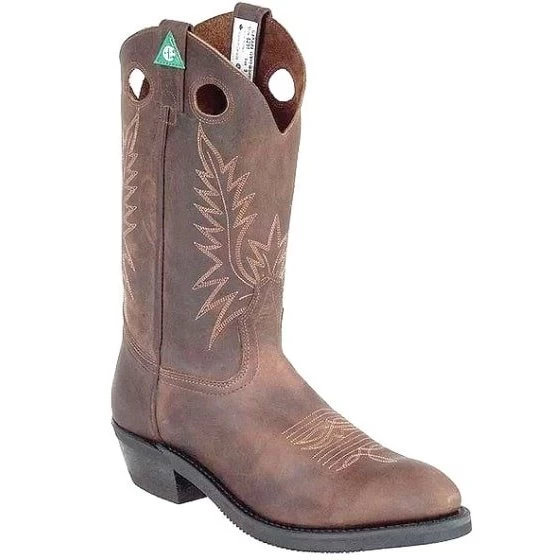 Canada West Men's Boots 13" Work Western Unlined Steel Toe Boots 5291 3 Canada West Men's Boots 13" Work Western Unlined Steel Toe Boots 5291