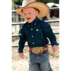 Cinch Infant Solid Teal Button Down Shirt