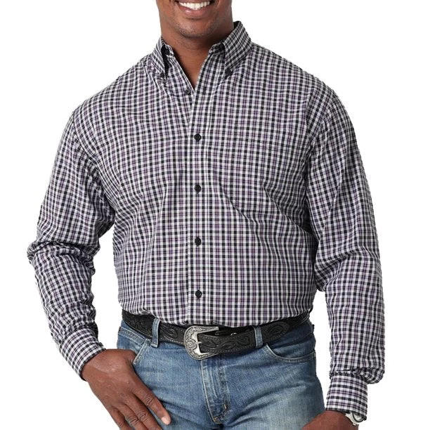 Wrangler Men's Riata Long Sleeve Button Down Shirt 5 Wrangler Men's Riata Long Sleeve Button Down Shirt - Image 3