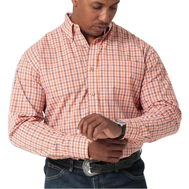 Wrangler Men's Riata Long Sleeve Button Down Shirt 3 Wrangler Men's Riata Long Sleeve Button Down Shirt