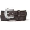Justin Men's Colman Chocolate Belt -Cowboy Store image 013a67aa 0e03 4d10 838b ef0ba3cb7430