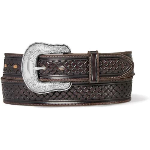 Justin Men's Colman Chocolate Belt 3 Justin Men's Colman Chocolate Belt