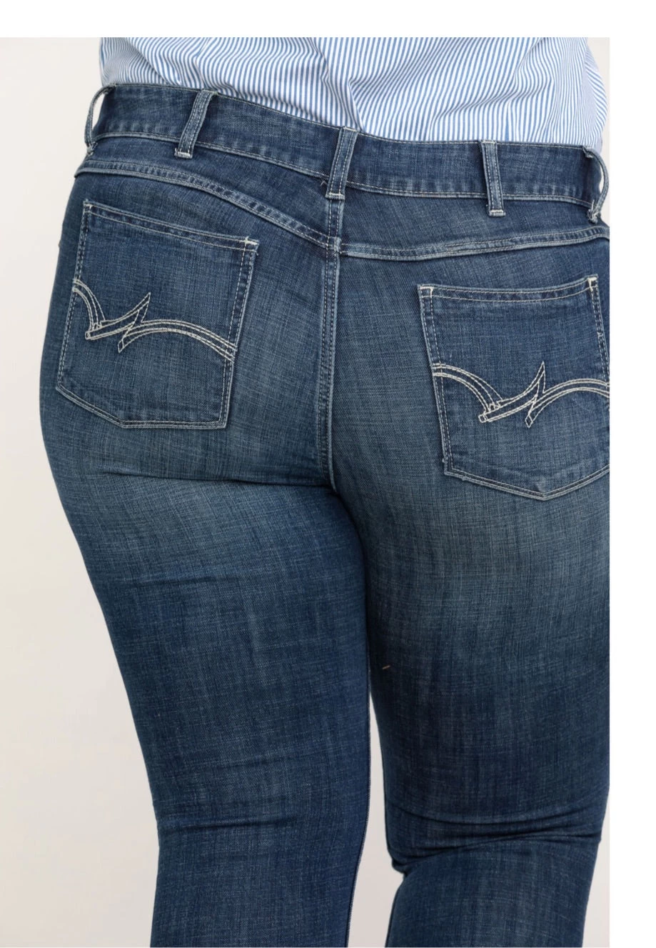 Wrangler Women's Dark Wash Bootcut Jeans 4 Wrangler Women's Dark Wash Bootcut Jeans - Image 2