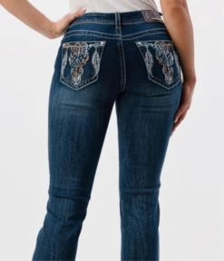 Grace In LA Women's Colorful Cowhead Pocket Jeans 7 Grace In LA Women's Colorful Cowhead Pocket Jeans -Cowboy Store image 718e70f6 eb56 440b 80b5 4bf88b36e94b