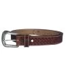Justin Men's Brown Waco Weave Belt