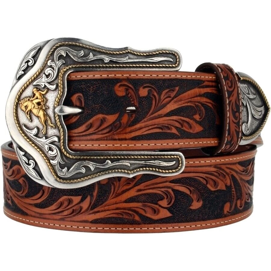 Tony Lama Men's Westerly Ride Leather Belt 3 Tony Lama Men's Westerly Ride Leather Belt