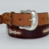 Justin Men's Odessa Star Leather Belt -Cowboy Store image 8a9c7586 bee5 4355 ad30 939550846b53